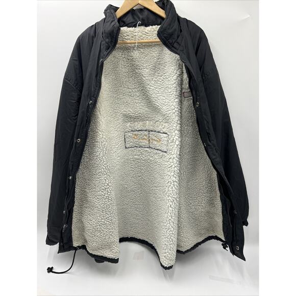 VTG 90s TOMMY HILFIGER BOOTLEG STADIUM PARKA COAT FLEECE LINED Men’s 2XL NO HOOD - Picture 5 of 9